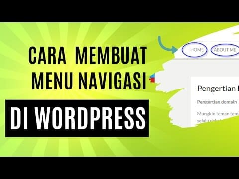 Membuat Menu Home di WordPress