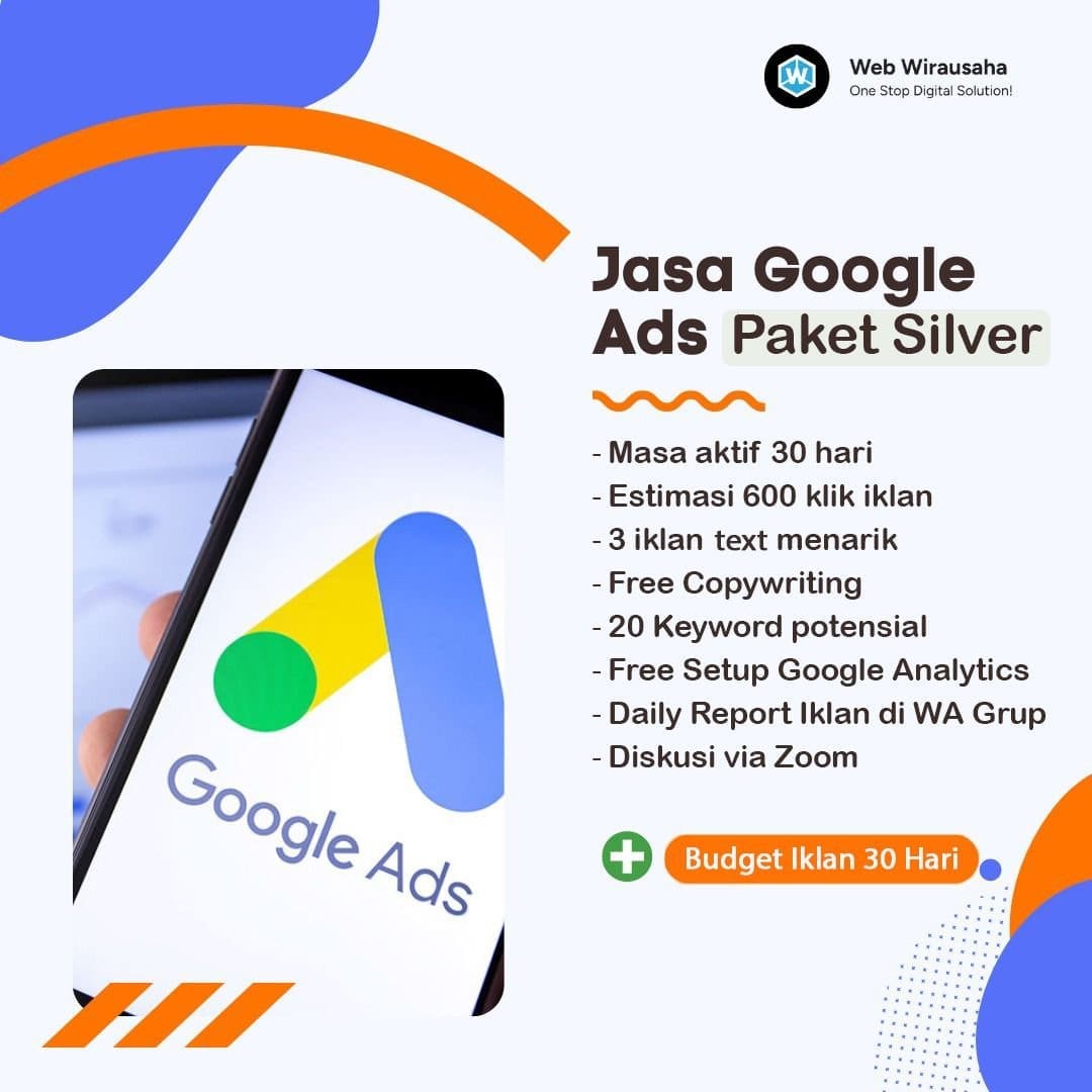 Jasa Iklan Google Ads (Paket Silver