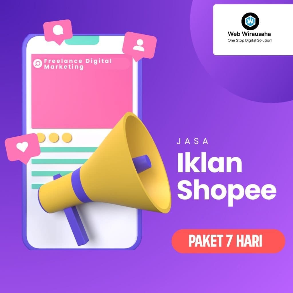 Jasa Iklan Shopee (Paket 7 Hari)