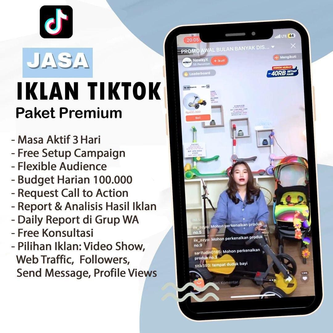 Jasa Iklan Tiktok (Paket Hemat)